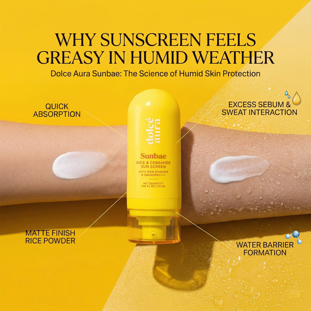 Why Sunscreen Feels Greasy in Humid Weather – Dolce Aura