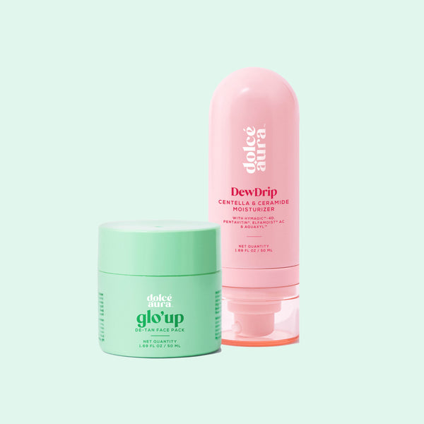 De-Tan Face Pack Cream + DewDrip Centella & Ceramide Moisturiser